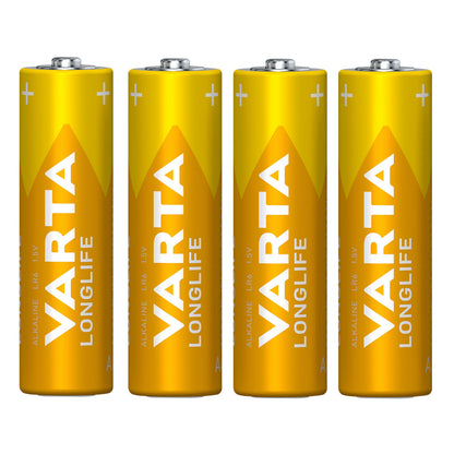 Pile Varta LR06 AA alcaline Longlife vendues par 4