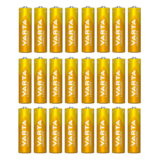 Varta LR06 AA Alkaline Longlife Battery resealable box of 24