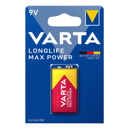 Pile Varta 6LR61 9V alcaline Longlife Max Power à l’unité