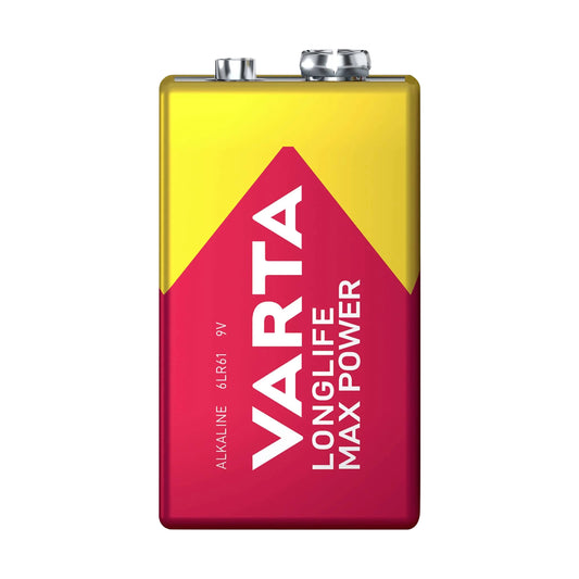 Varta 6LR61 9V Alkaline Longlife Max Power Battery, single