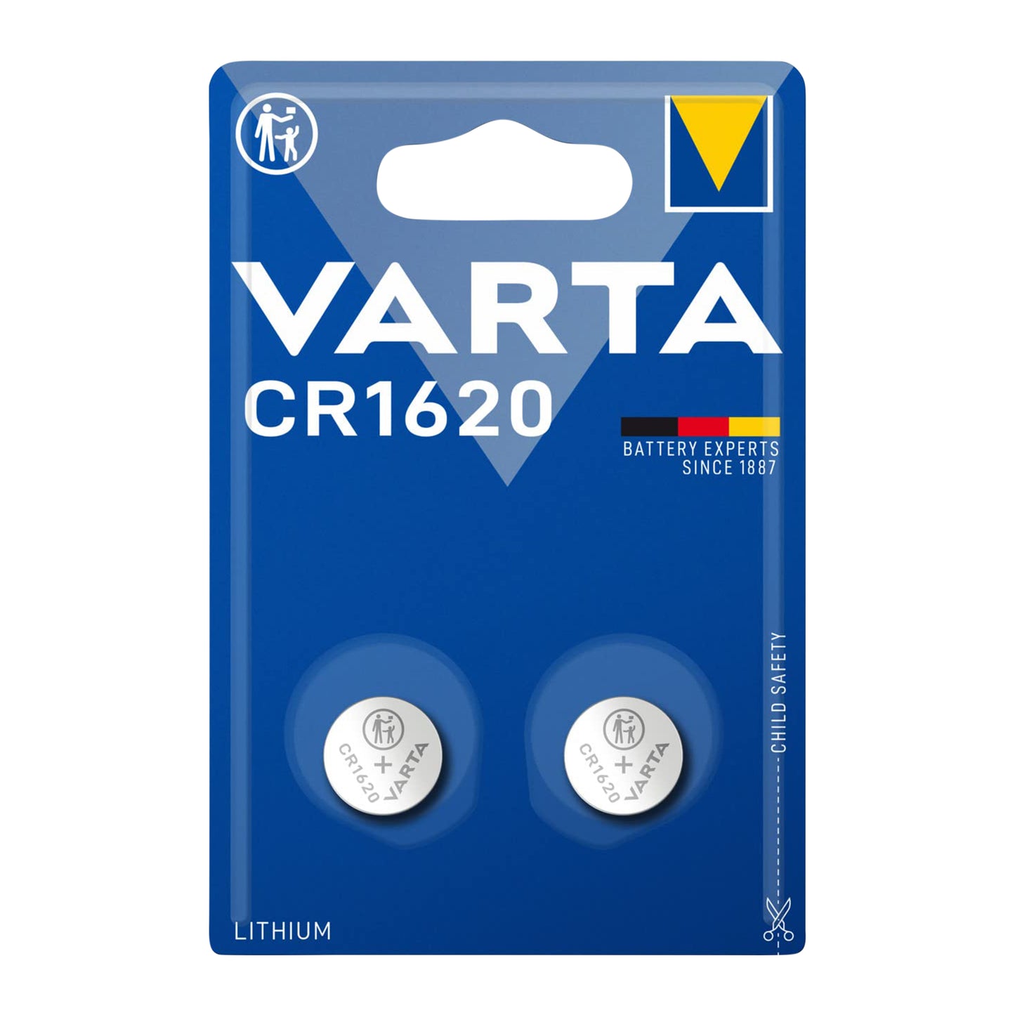 Pile bouton Varta CR1620 lithium 3V vendues par 2
