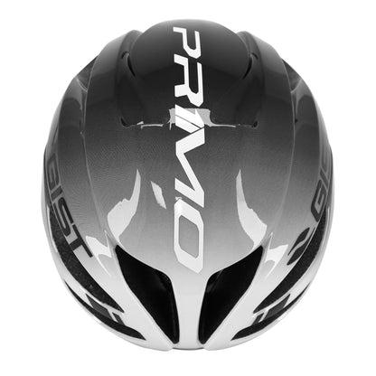 Casque vélo adulte Gist route primo restyling noir-blanc full in-mold