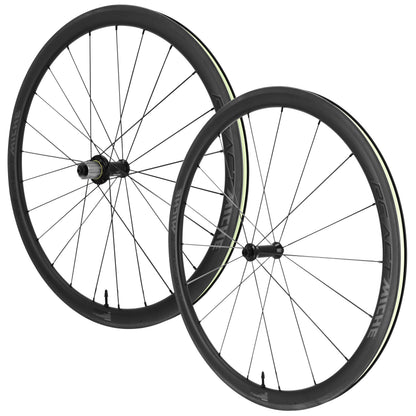Roues route patin blocage 700 Miche Re.Act 38 carbone Shimano 12-11-10V