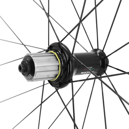 Roues route patin blocage 700 Miche Re.Act 38 carbone Shimano 12-11-10V
