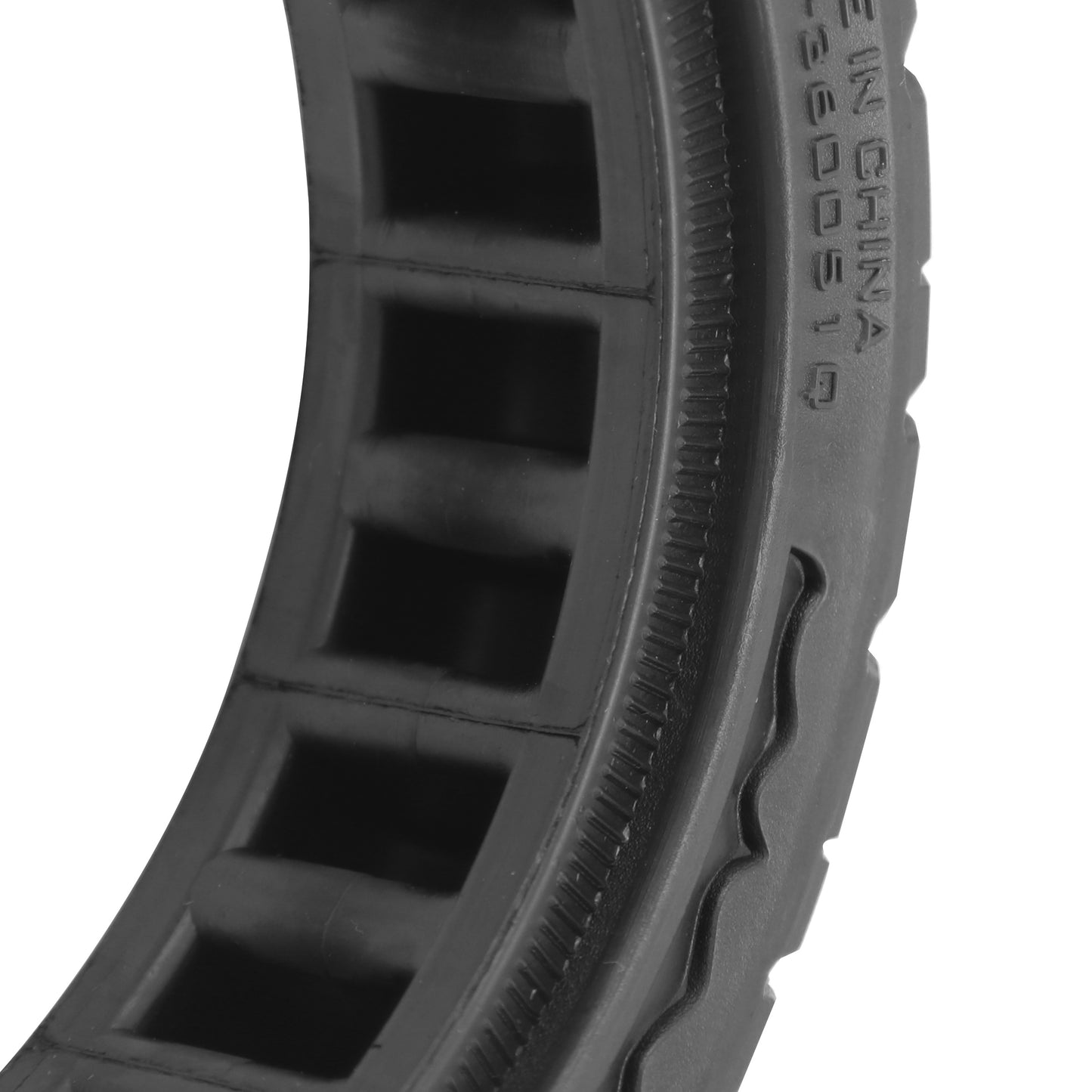 Pneu Trottinette plein Cross 8.5 X 2.00 Noir - Largeur Interieur 35 mm (Pour Xiaomi M365 et autres)