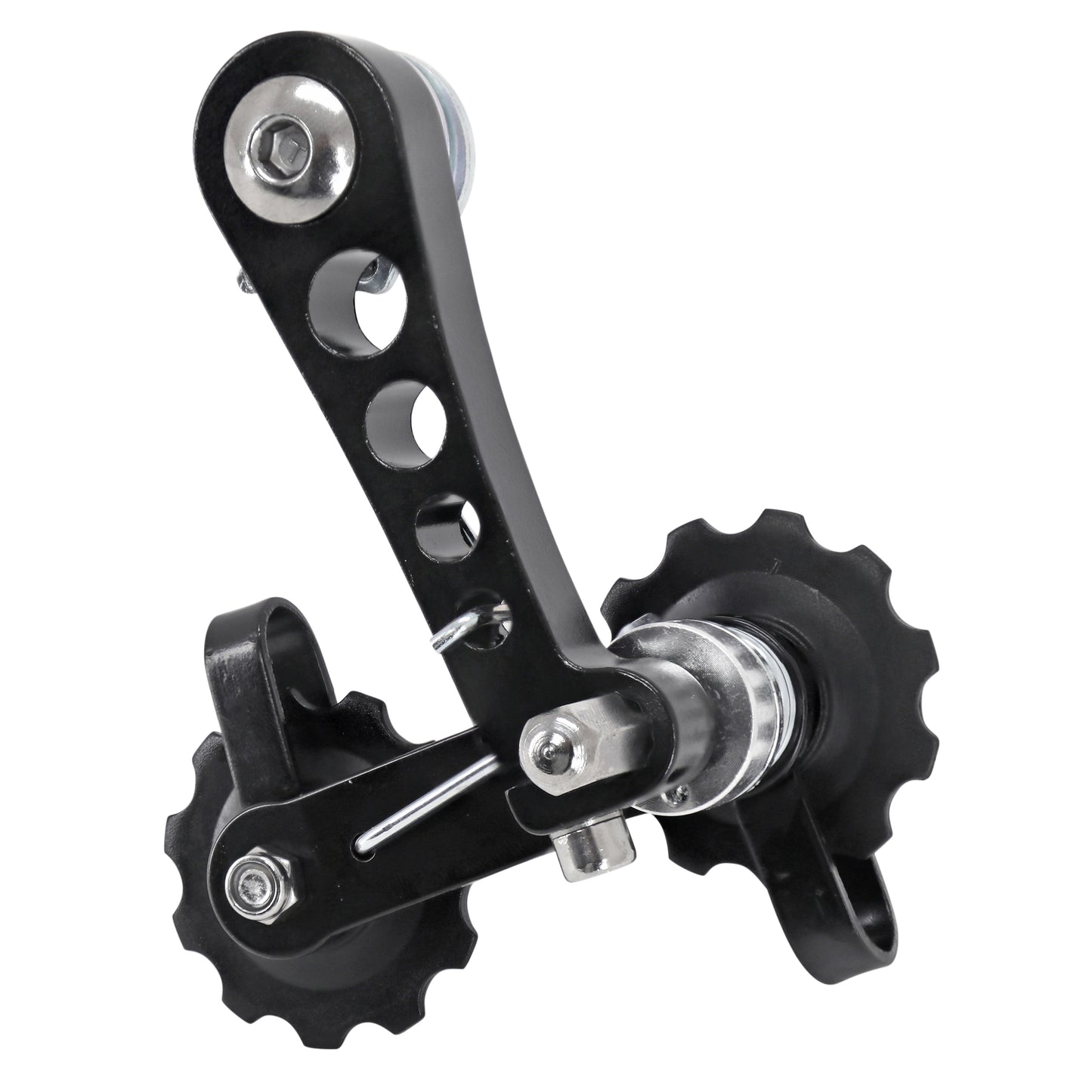 Tendeur de Chaîne - Guide VTT noir fixation sur patte dérailleur arrière