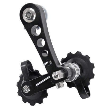 Tendeur de Chaîne - Guide VTT noir fixation sur patte dérailleur arrière