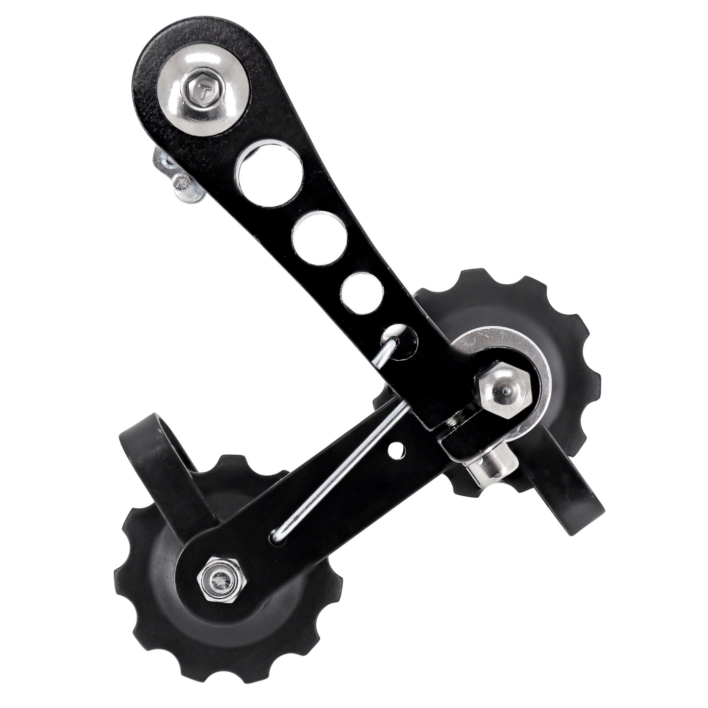 Tendeur de Chaîne - Guide VTT noir fixation sur patte dérailleur arrière