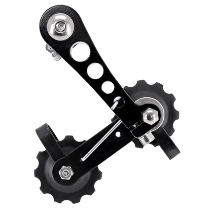 Tendeur de Chaîne - Guide VTT noir fixation sur patte dérailleur arrière