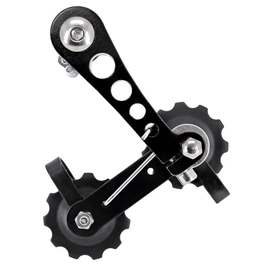 Tendeur de Chaîne - Guide VTT noir fixation sur patte dérailleur arrière