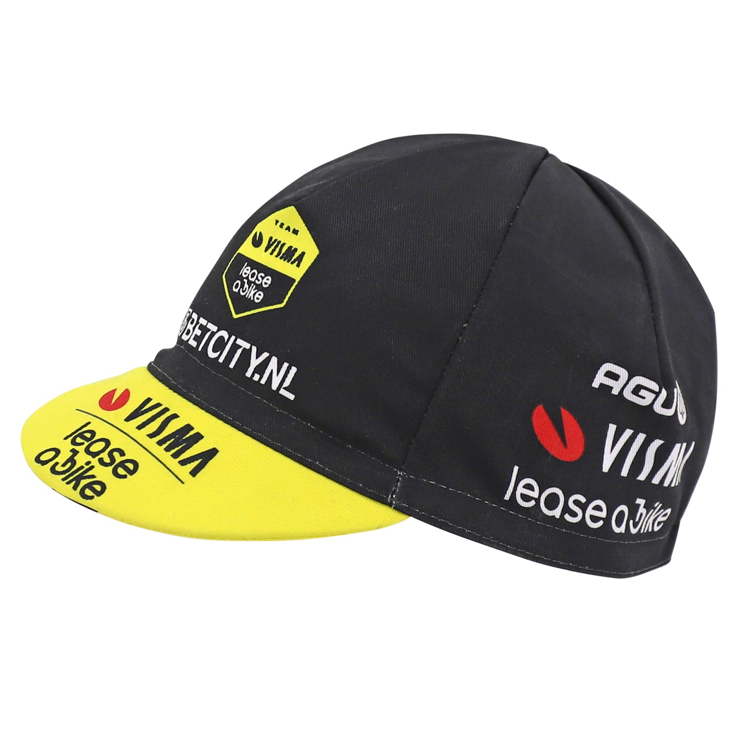 Casquette vélo équipe pro visma jaune-noir Gist