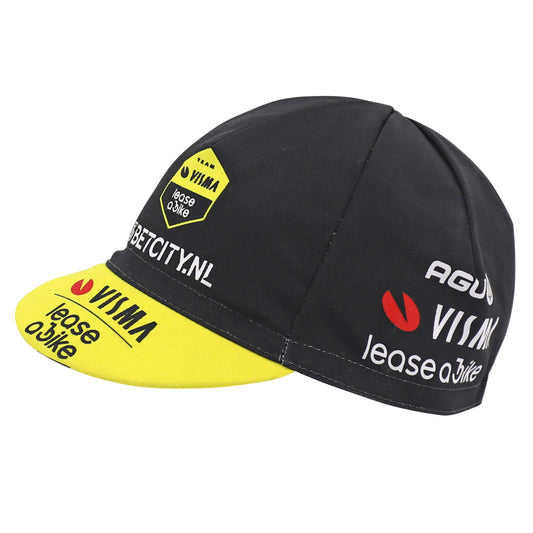 Pro Visma cycling cap yellow-black Gist