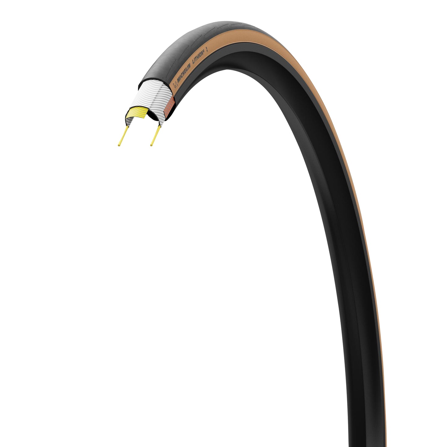Pneu Route 700 X 25 Michelin Lithion 4 Noir-Beige TS (25-622)