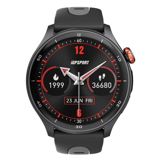 GPS Watch - iGPSPORT lw10 black fitness tracker - calories - heart rate - sleep - and over 45 health algorithms