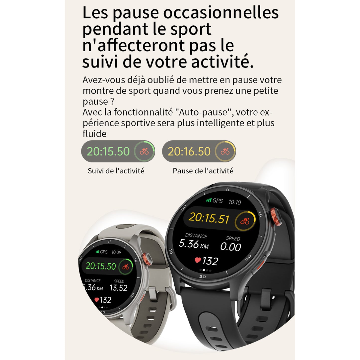 Montre Gps - compteur Igpsport lw10 noir- calories - fréquence cardiaque - sommeil - et plus de 45 algorithmes santé
