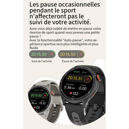 Montre Gps - compteur Igpsport lw10 noir- calories - fréquence cardiaque - sommeil - et plus de 45 algorithmes santé