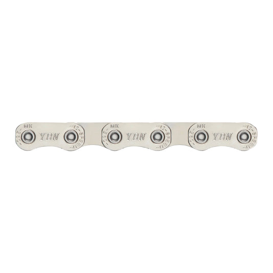 Chaîne vélo 12v. VTT-VAE ybn flattop argent renforcé 136 maillons compatible Shimano et Sram