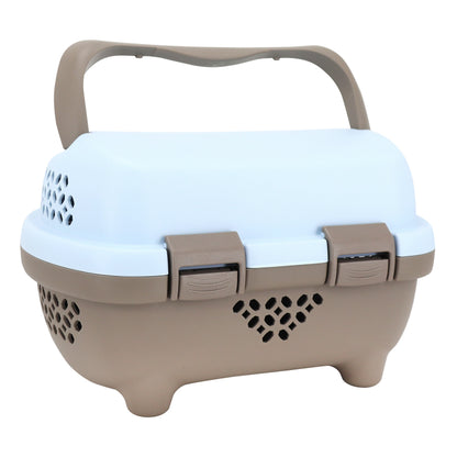 Panier avant plastique PCP pour chien marron bleu