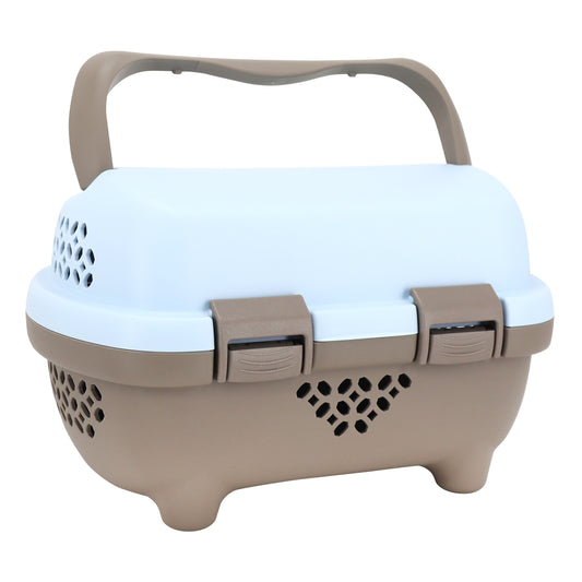PCP plastic front basket for blue brown dog