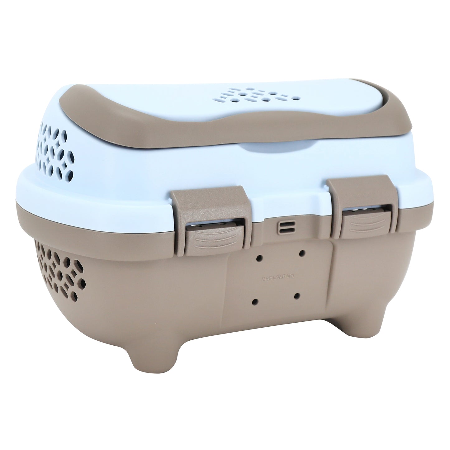 Panier avant plastique PCP pour chien marron bleu