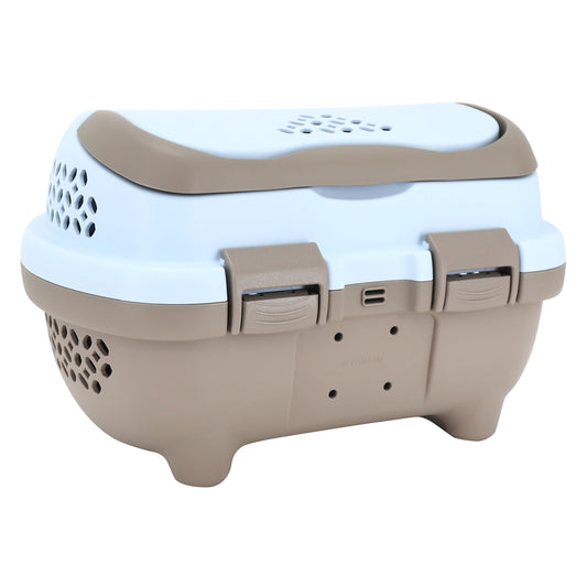 PCP plastic front basket for blue brown dog