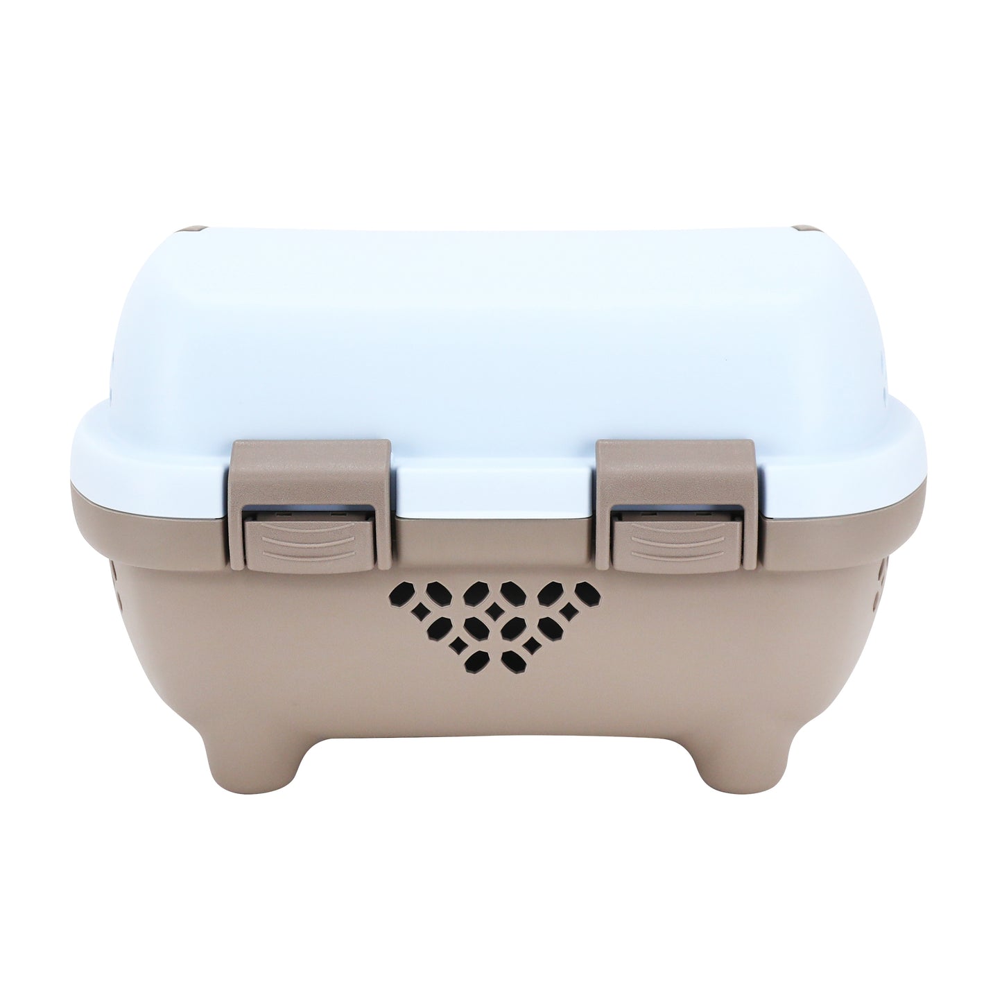 Panier avant plastique PCP pour chien marron bleu