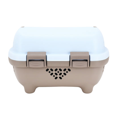 Panier avant plastique PCP pour chien marron bleu
