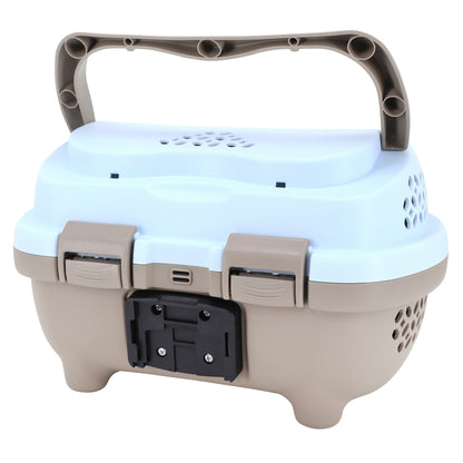 Panier avant plastique PCP pour chien marron bleu