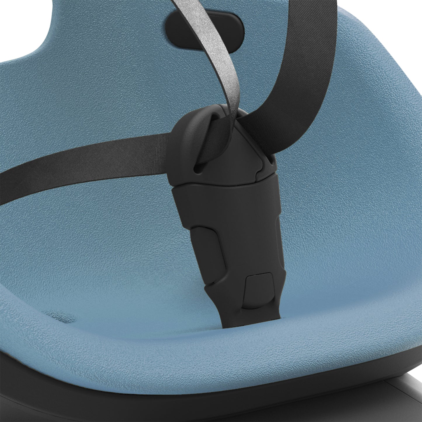 Siège enfant arrière Prodigee Icon cadre noir coussin bleu