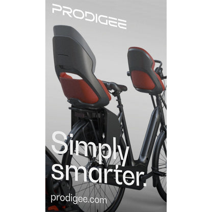 Prodigee Icon Child's Rear Seat, Black Frame, Grey Cushion