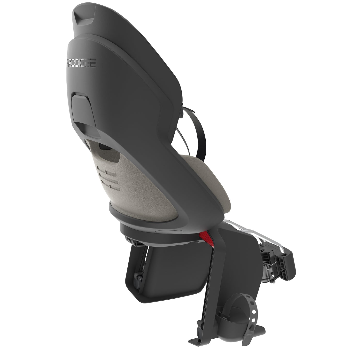 Prodigee Icon Child's Rear Seat, Black Frame, Grey Cushion