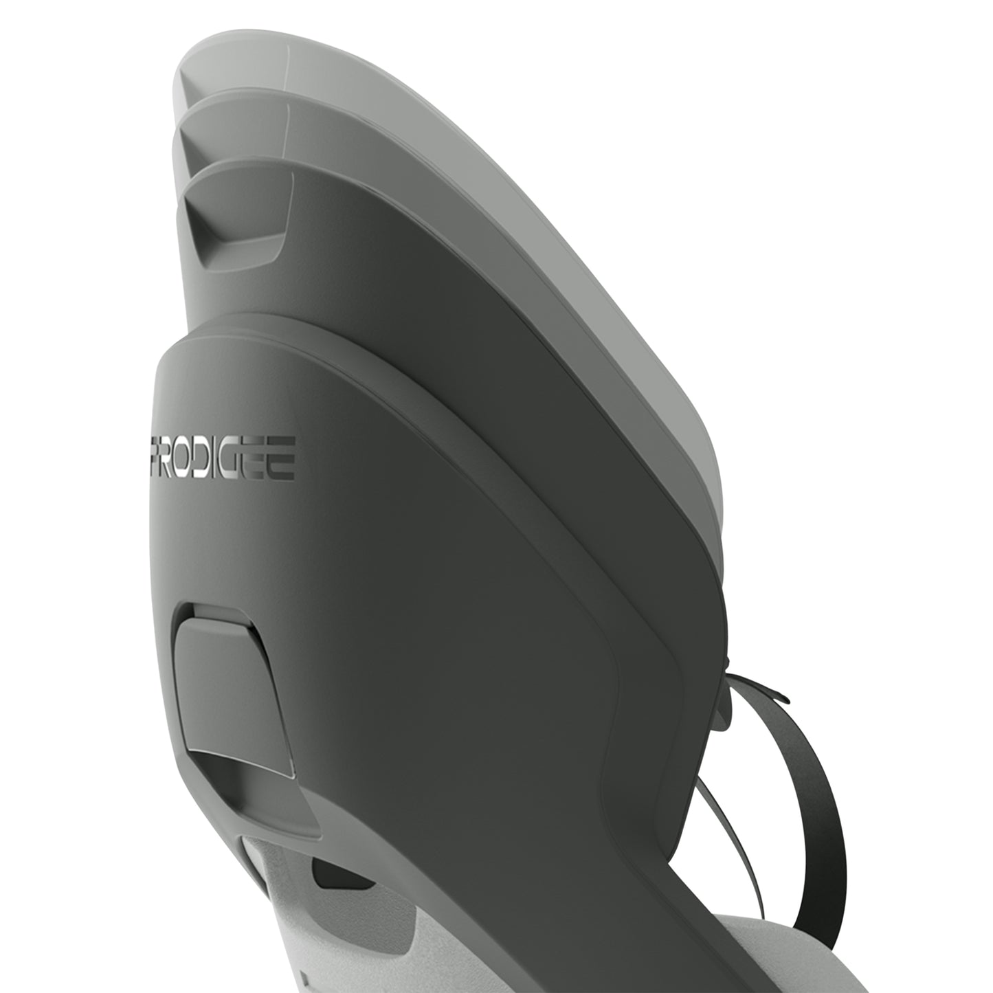 Prodigee Icon Child's Rear Seat, Black Frame, Grey Cushion
