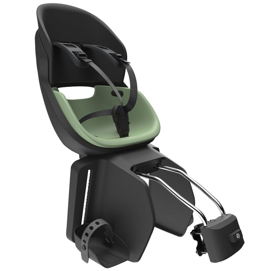 Prodigee Icon Rear Child Seat Black Frame Jade Green Cushion