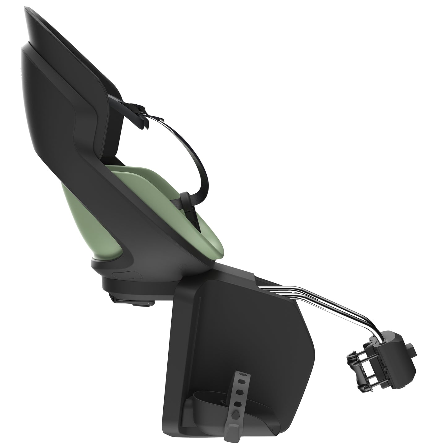 Prodigee Icon Rear Child Seat Black Frame Jade Green Cushion