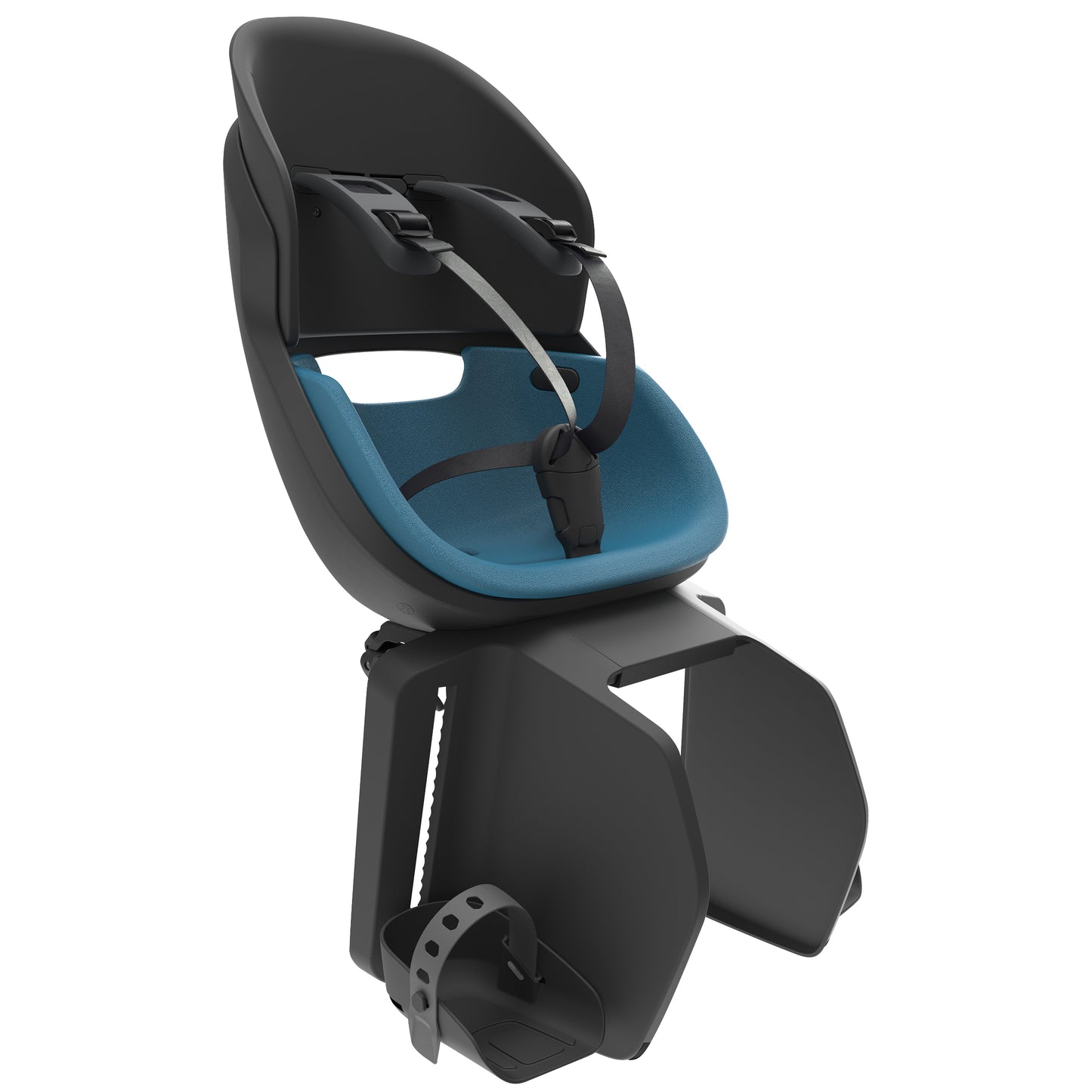 Prodigee Icon Rear Child Seat with Blue Cushion Rack Mount