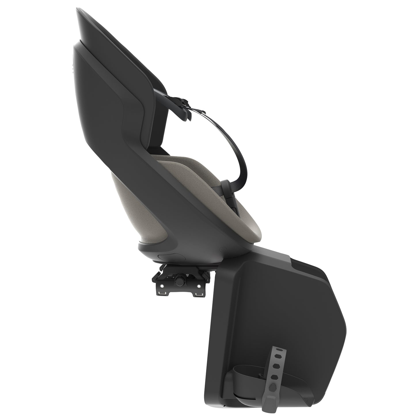 Prodigee Icon Rear Child Seat with Grey Cushion Pannier Rack