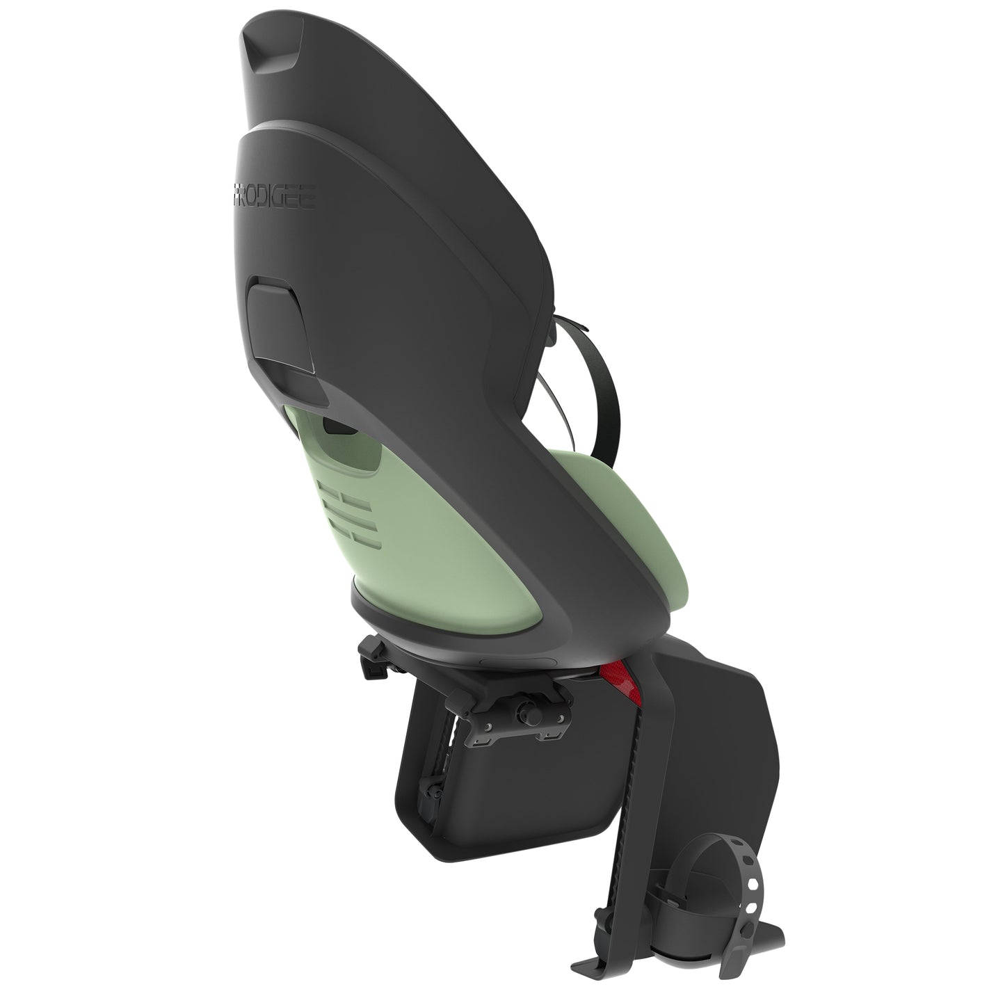 Prodigee Icon rear child seat luggage rack jade green cushion