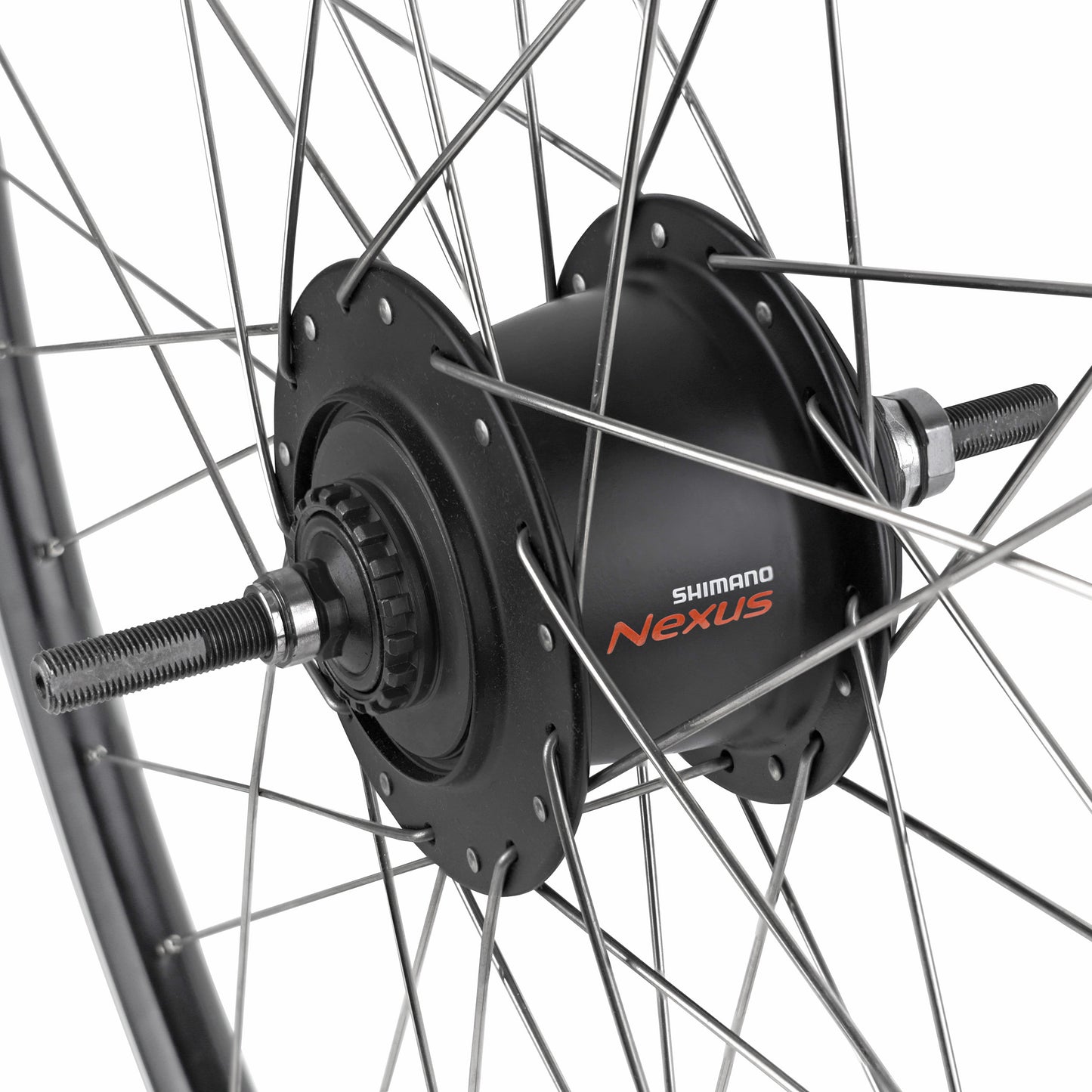 Roue PCP VTC patin 700x35 ER10 arrière noir double paroi moyeu Nexus 7V