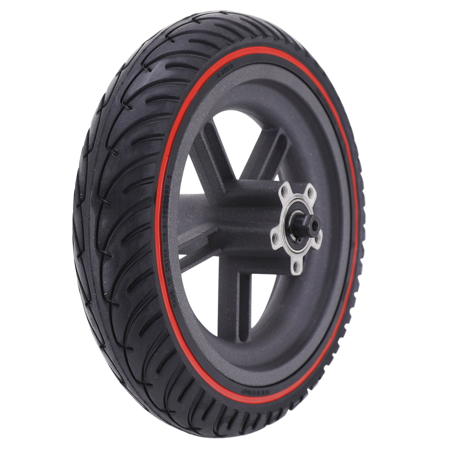 Roue arrière Xiaomi Pro Pro2 pneu 8,5 liseré rouge PCP