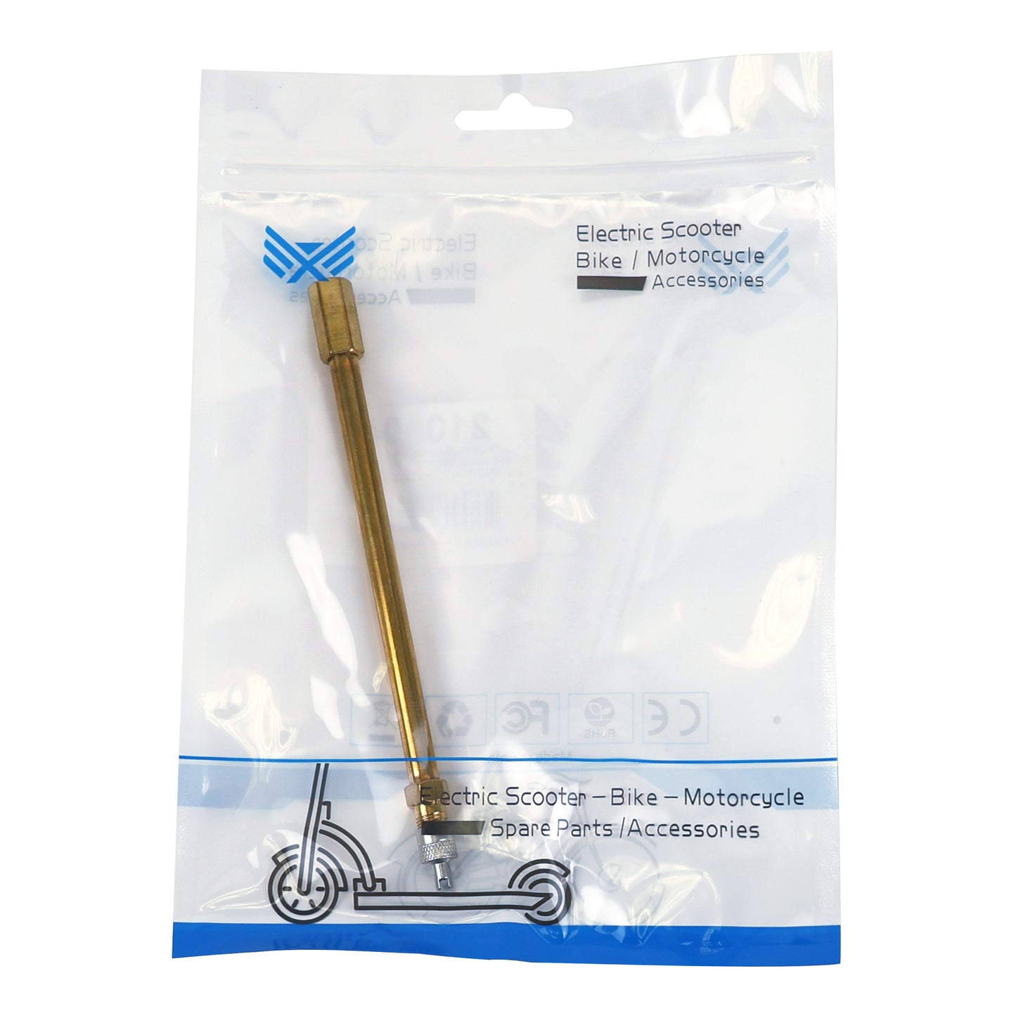 Prolongateur de valve pompe trottinette alu VS 140 mm