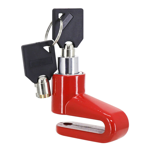 Antivol mini bloque disque trottinette rouge