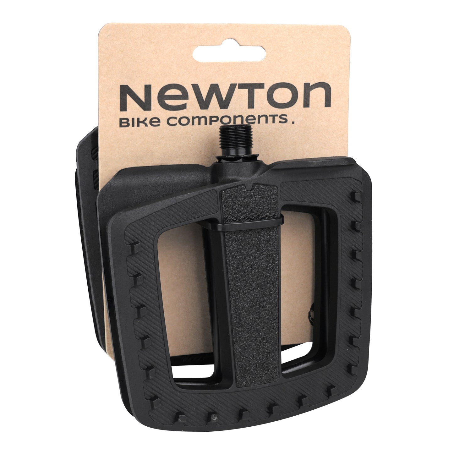 Pédale cargo e-bike Newton résine noir grip 9/16