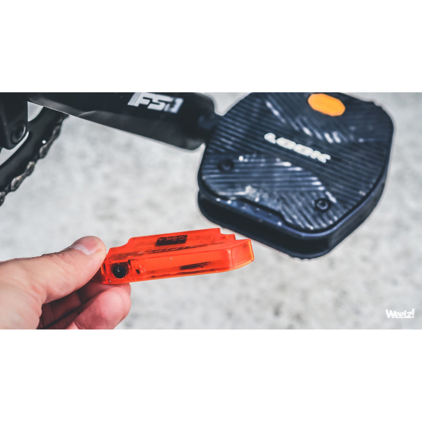 Pédale city Look Geo Vision USB Grip Vibram noir