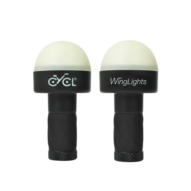 Eclairage clignotant embout de cintre noir à piles cr2032 paire