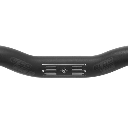 Cintre Route demi relève Ergotec randonneur alu noir diam 31.8mm l 420-513mm