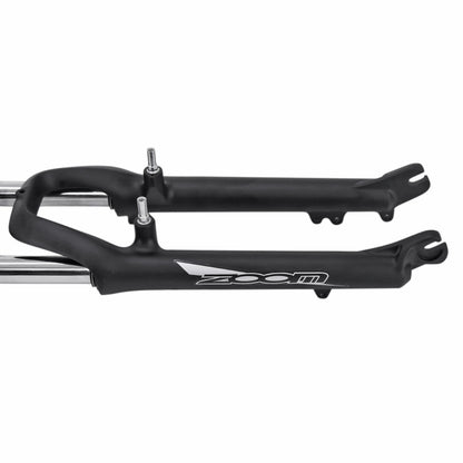 Fourche VTT 26 " Zoom 565mlo à ressort noir mat réglable deb. 80mm pivot lisse 240mm 1''1-8-28,6
