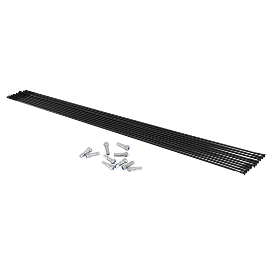 Rayon Mavic inox tête droite Aksium 285 mm avec écrou / tube de 10