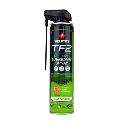 Lubrifiant vélo multi/usage Weldtite TF2 céramique (avec tete smart aérosol 400ml)