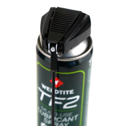 Lubrifiant vélo multi/usage Weldtite TF2 céramique (avec tete smart aérosol 400ml)