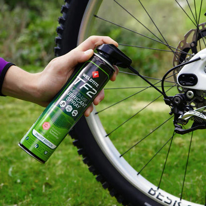 Lubrifiant vélo multi/usage Weldtite TF2 céramique (avec tete smart aérosol 400ml)